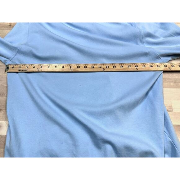 Vineyard Vines Light Blue 1/4 Zip Long Sleeve Cotton Pullover Sweater Men Large - Picture 6 of 8